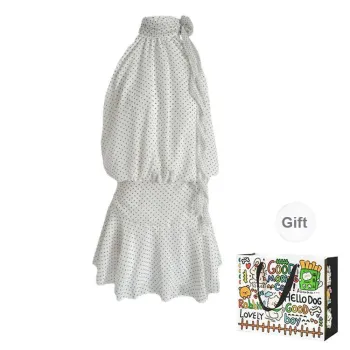 PZHK Sleeveless Dresses Women's White Shopping Bag