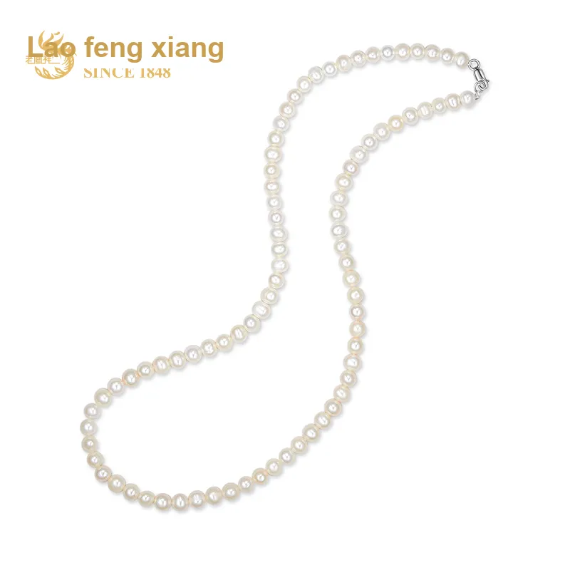 Lao Feng Xiang Pearl Necklaces Women's-2