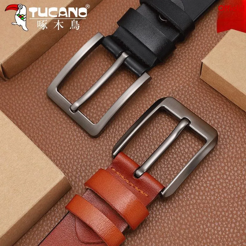 TUCANO Cow Split Leather Belts Men's 3.5-3