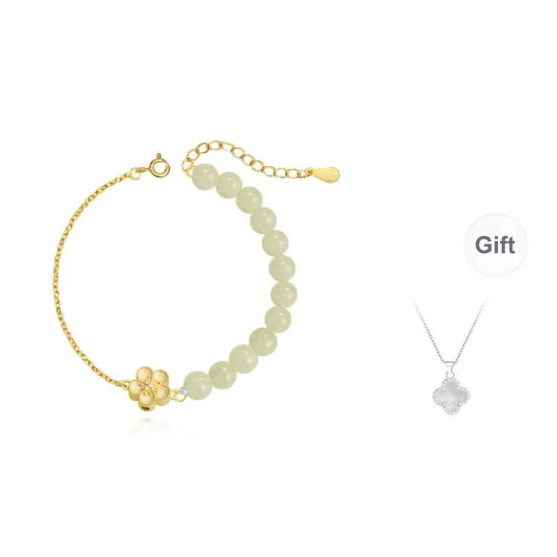 JITAIXIANG Hetian Jade Bracelets White Jade/Pale Greenish White Jade Women's-0