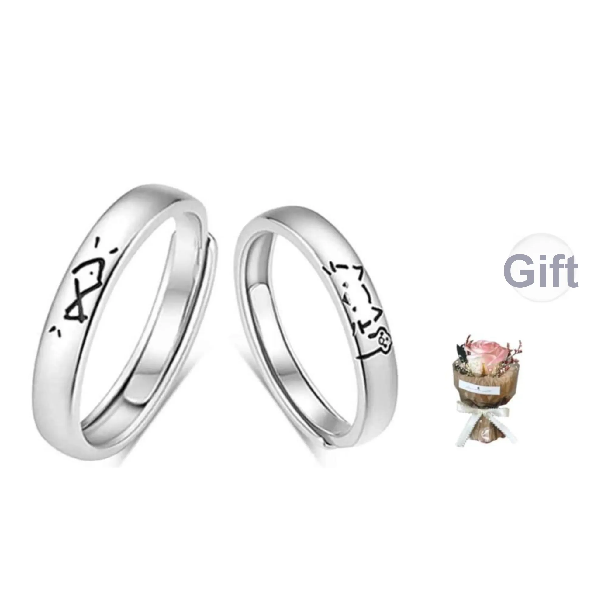 Bailijin S999 Fine Silver Rings Unisex