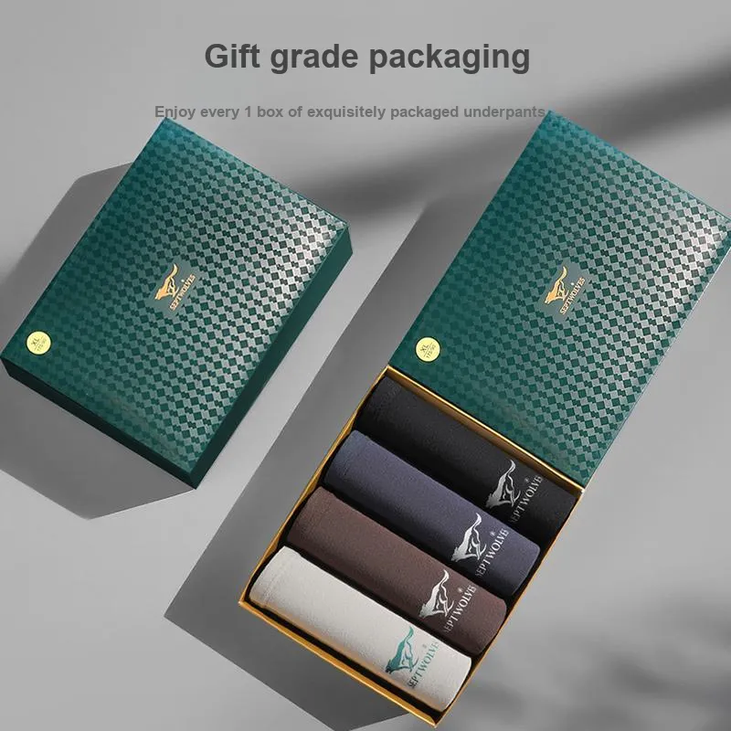 SEPTWOLVES Underwear Gift Box Men's 4 Piece Gift Box Sets-43
