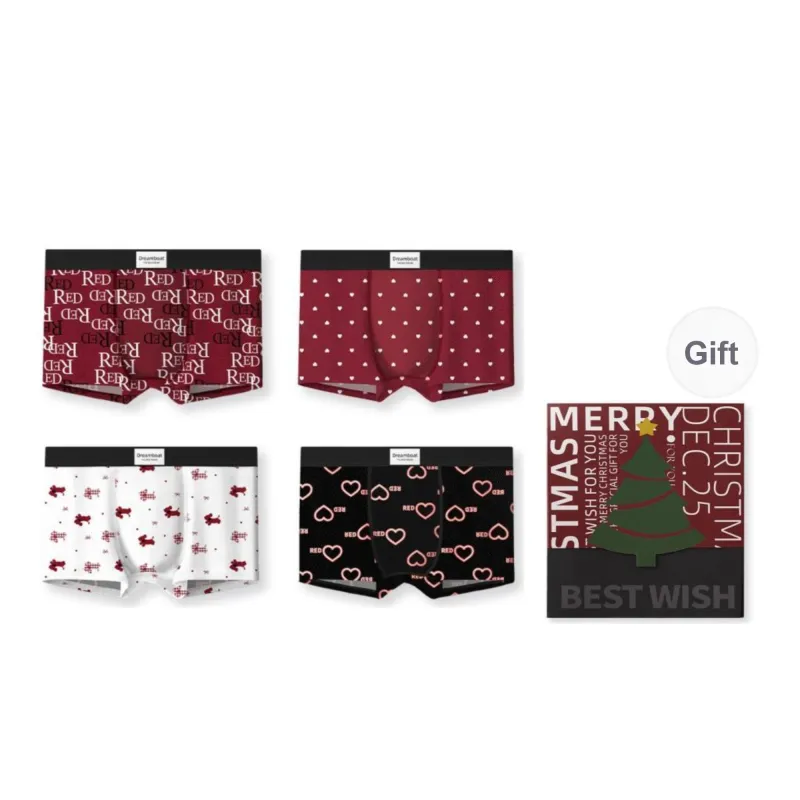 Qiao Ni Tong Underwear Gift Boxes Men's Combo Set-0