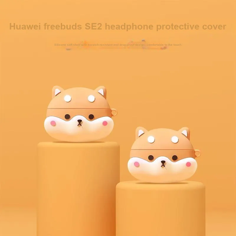 CHRROTA Compatible With Huawei Freebuds SE2 Silicone Cartoon Astronaut Headphone Cases-3