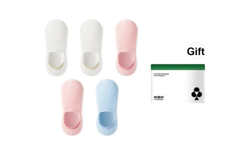 YOUKESHU Women's No Show Socks-4