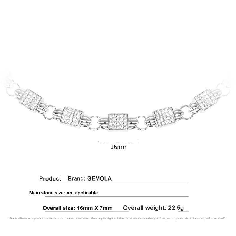 GEMOLA Synthetic Cubic Zirconia Necklaces Women's-3