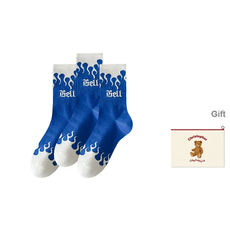 Caramella Mid-Calf Socks Men's Shopping Bag Combo Set-16