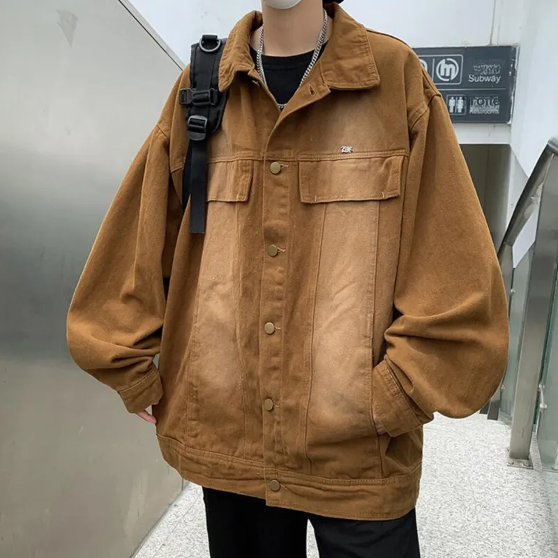 FA2LO Denim Jacket Unisex Brown-2