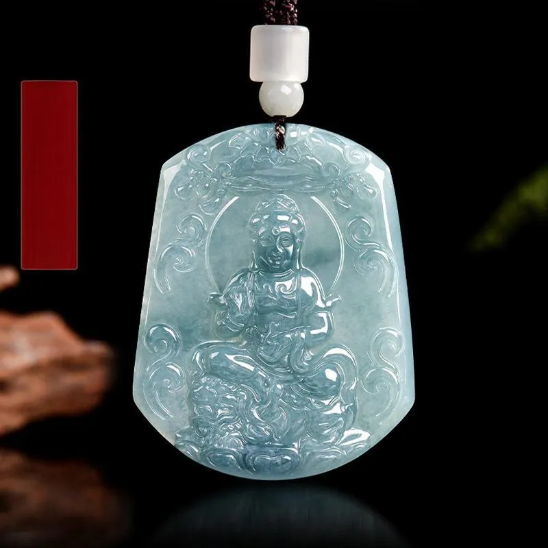 BYTHERE Glutinous Jade Jadeite Necklaces Unisex-5
