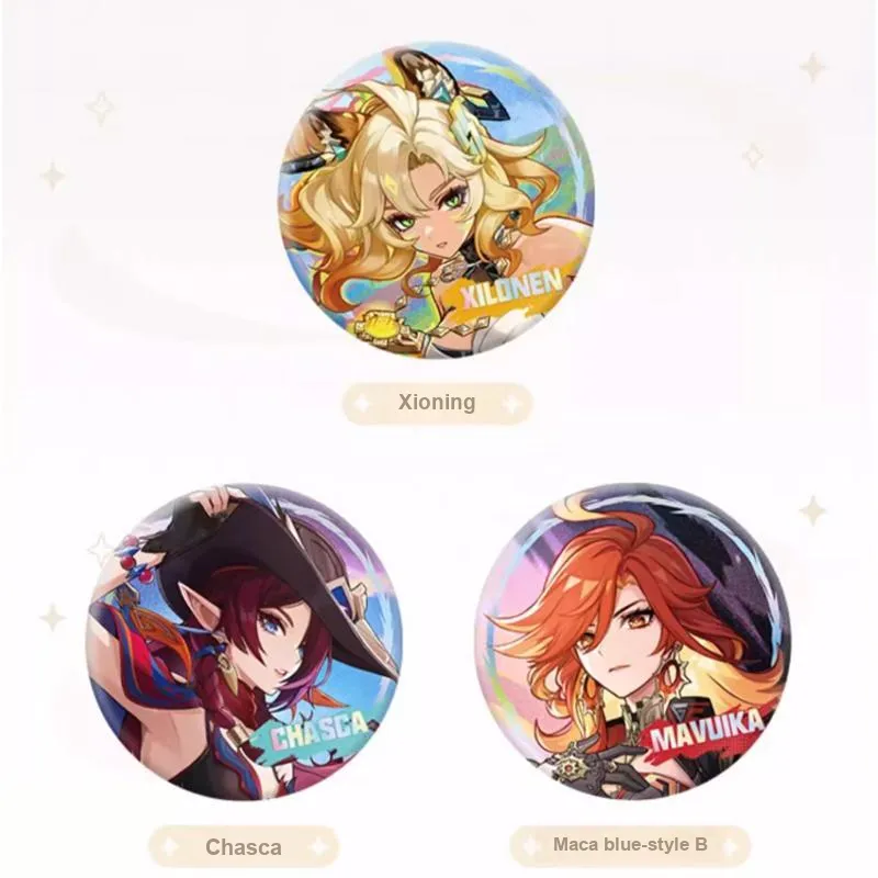 GenShin Marika/Fire God Kinnie Marlene Kazine Shinoning Chaska Theme Collection Character Genshin Badges-8