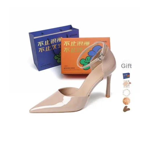 WOXXXN Узкий каблук Высокие каблуки 10,5 см Женский Телесный