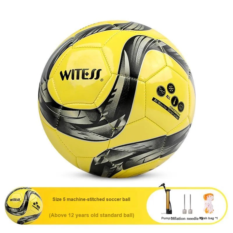 WITESS No. 3/4/5 Training Soccer PVC Machine Stitched Soccer Ball Unisex-47
