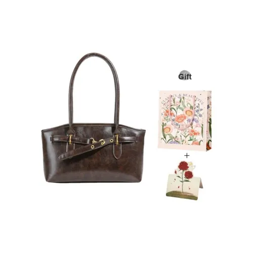 Gerlanx ПУ (полиуретан) Одно плечо Сумка Женская Черная Кофейная Светло-Коричневая