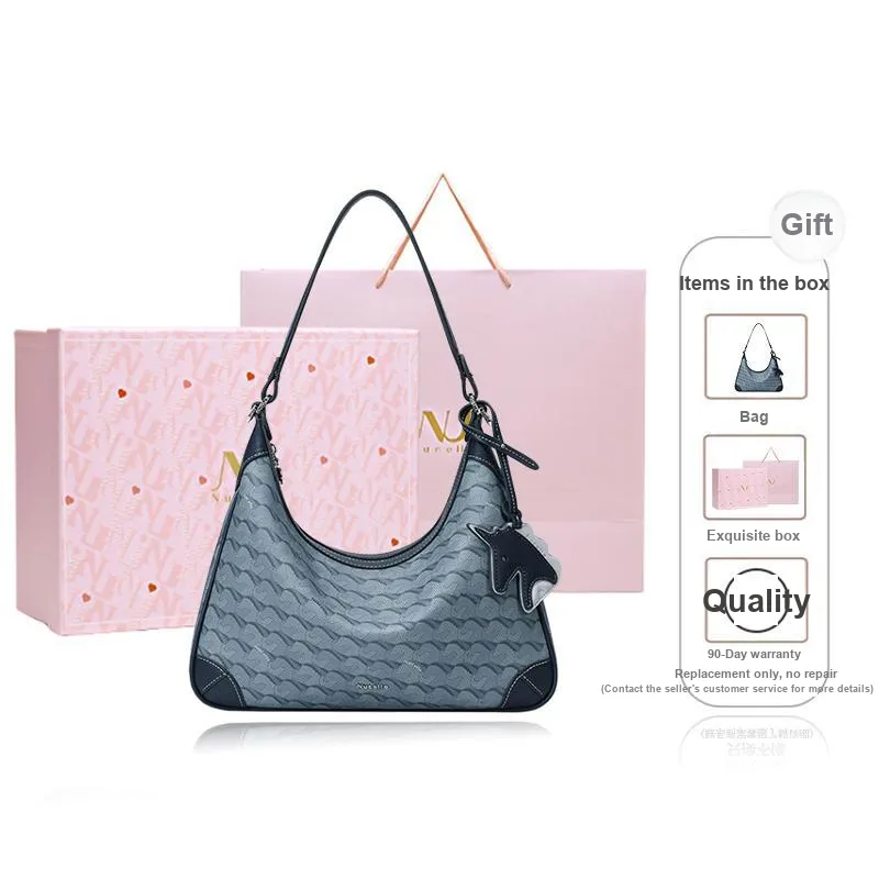 NUCELLE Fabric One Shoulder Bag Handbag Women's Multicolor-6