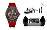 Black Case Red Ring Red Strap