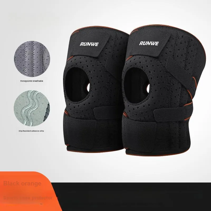 MEEJAS Knee Pads Polyamide Silicone Elastane Rubber Badminton Unisex-5