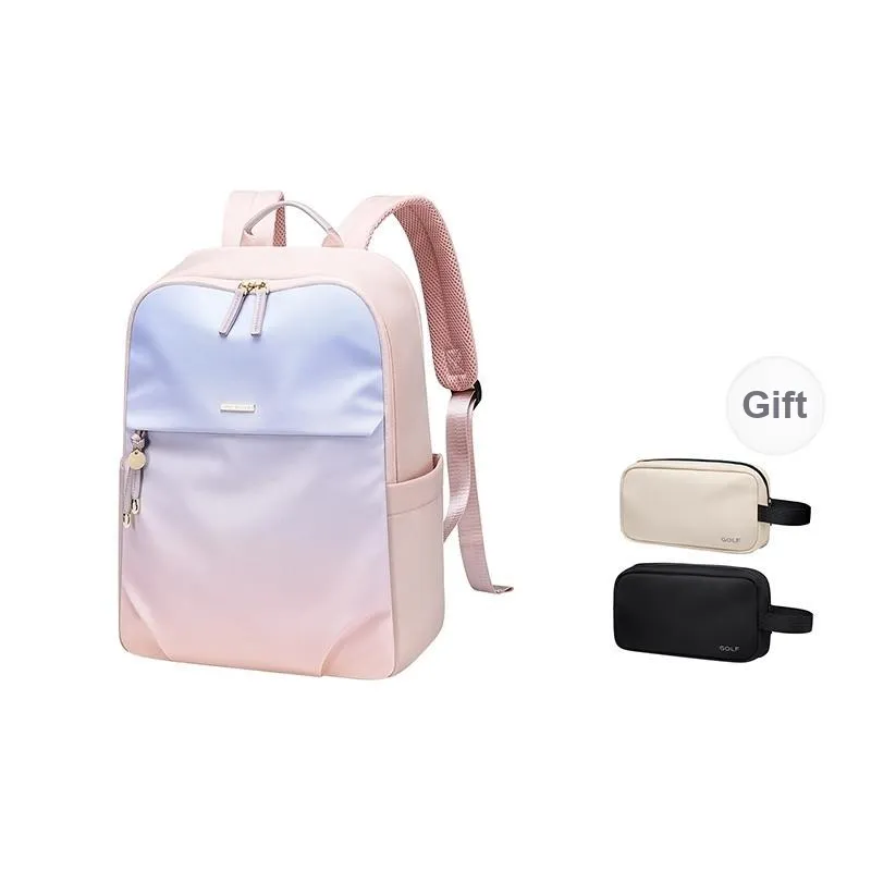 GOLF Fabric Backpack Women's Blue Pink-0