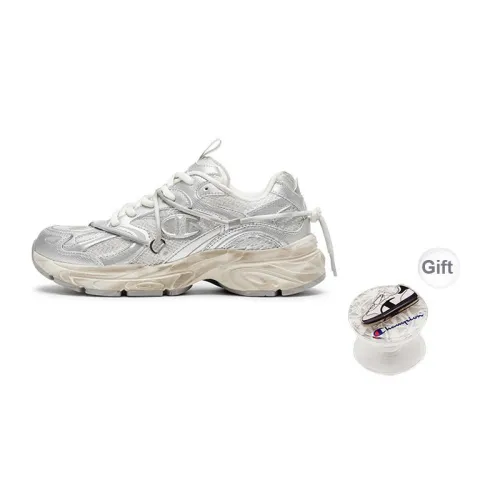 Champion Low Top Chunky Sneakers Unisex Silver/Milk White