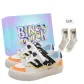 White, Black, Orange+Exclusive Shoe Box+Gift Socks