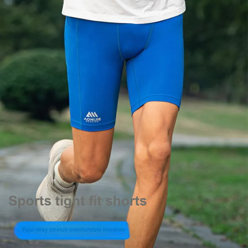 AONIJIE Marathon Trail Running Compression Knee Length Pants Men's-2