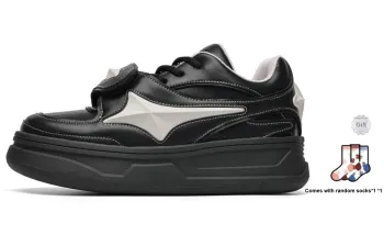 BUFFALO BOUND Anti-Slip Wear-Resistant Low-Top Skateboard Shoes Unisex Ecru