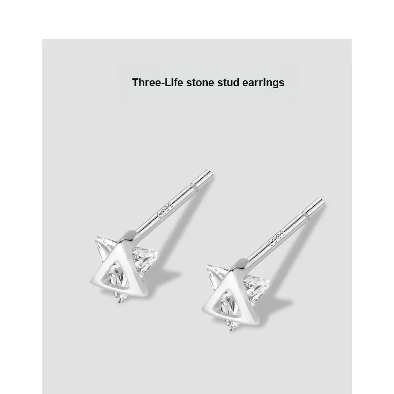 WAW Copper Stud Earrings Women's-3