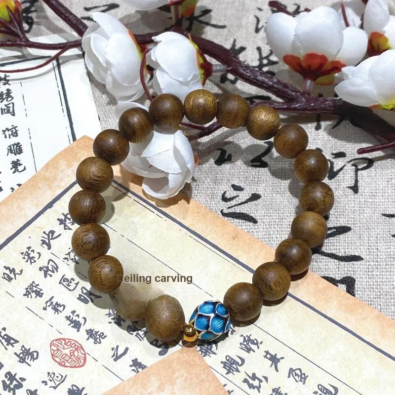 Moonstone Edge Agarwood Precious Wood Bracelets Unisex-5