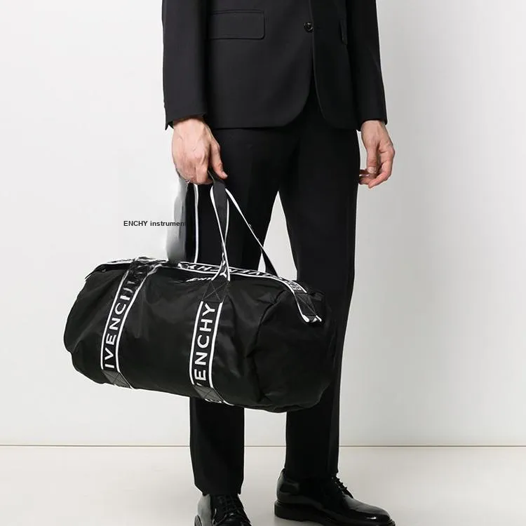 GIVENCHY Polyester Handbag Shoulder Bag Crossbody Bag Travel Bag Men's Black-4