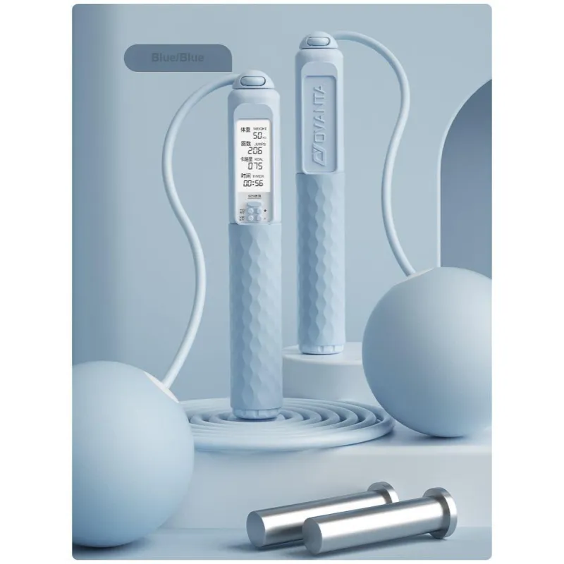 Ovanda Fitness Training Smart Counting Jump Ropes Adults Steel Wire Rope PVC+Rubber Coated Controller 2.8m-6
