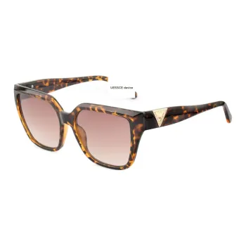 GUESS Resin Square Sunglasses Women's Tortoiseshell