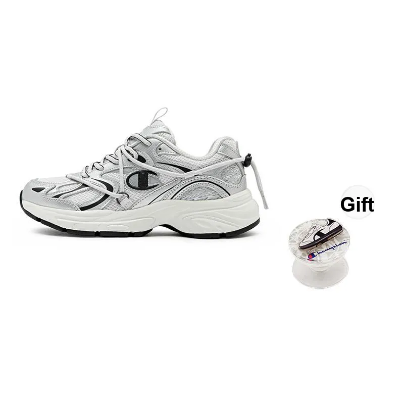 Champion Wear resistant And Lightweight Running Shoes Unisex Silver