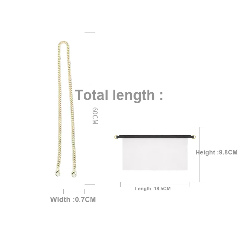 Pure Copper Bag Strap Bag Insert Merch Women's Gold Tone/Antique Gold/Silver-5