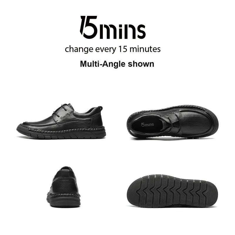 15 MINS Dress Shoes Men's Black-7