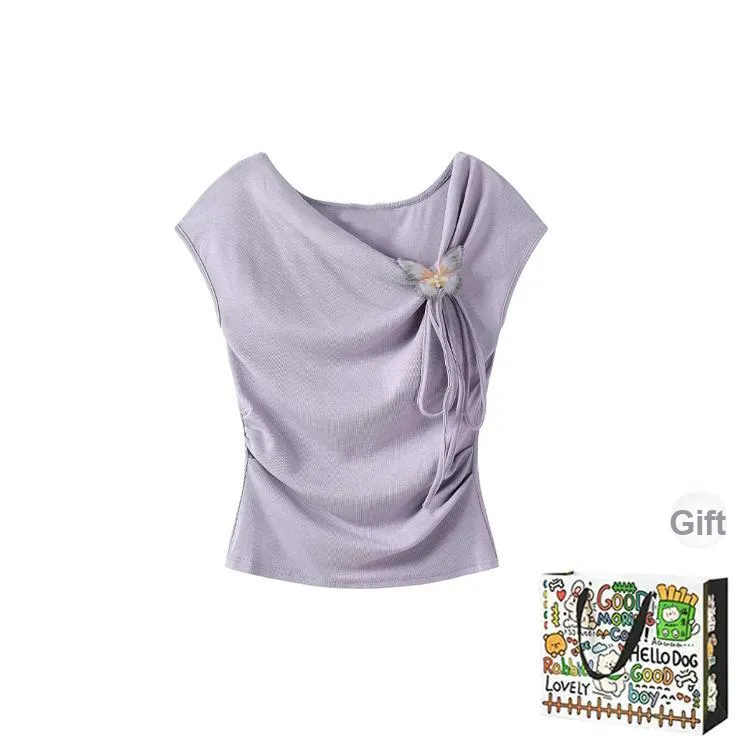 OURUOKE T Shirts Women's-0