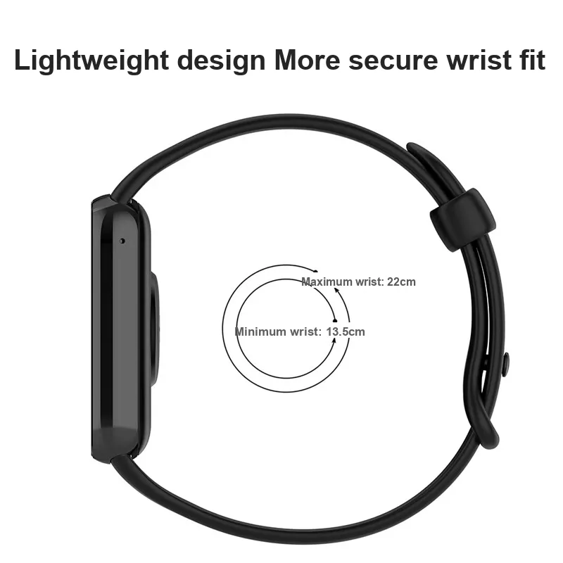 MUZHITIANKONG Xiaomi Compatibility Watch Band 234mm Silicone Material-1