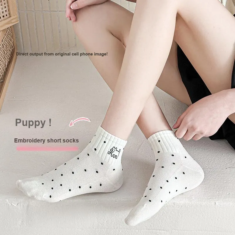 Lan Miao Ankle Socks Women's Shopping Bag Combo Set-21