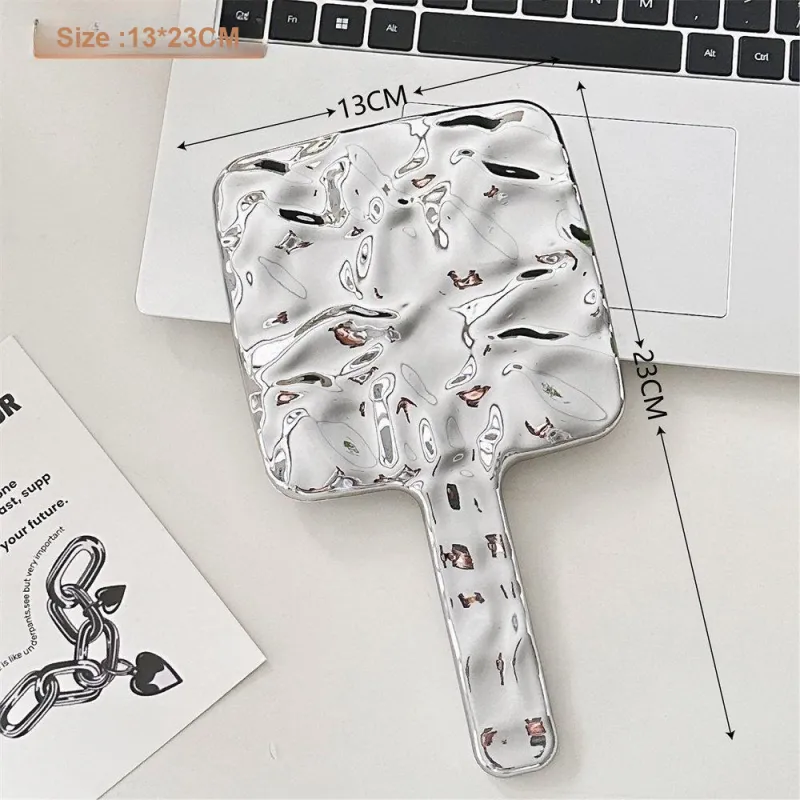 A Few More Cute Creative Electroplated High Definition Portable Square Controller Make Up Mirrors-1