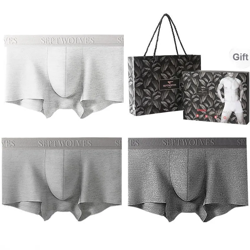SEPTWOLVES Underpants Men's Gift Box Set+Shopping Bag-3