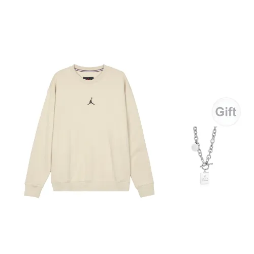 Jordan ESSENTIALS Sweatshirts Unisex Wisteria Yellow With A Free Necklace