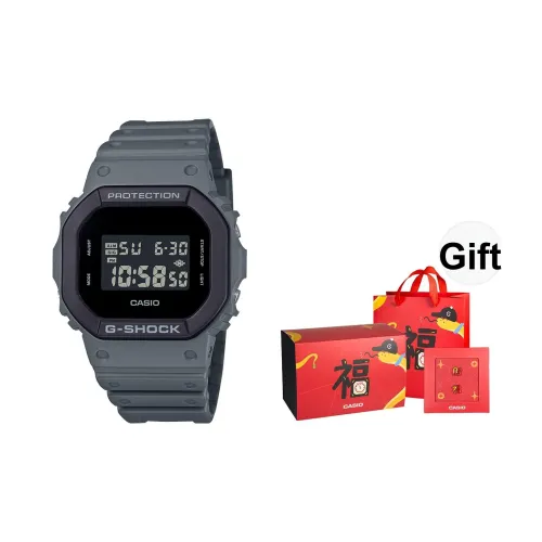 CASIO 5600 Collection Кварцевый механизм Смольный ремешок Часы Мужские Черный циферблат