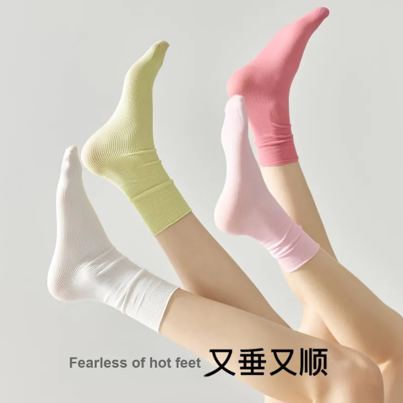 Temooues Mid Calf Socks Women's 5 Pack-1