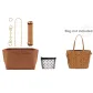 [Trumpets Combo Bag Full Set]Brown Trumpets Felt Liner+Brown Shoulder Strap Pad+Four-Leaf Clover Sub-Bag Modified Set