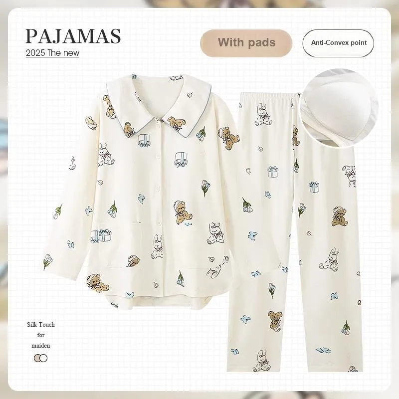 O'MESIK Pajama Set Women's Apricot-1