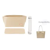 [Three-Piece Set Ecru]Open Top Liner+Bottom Pad+Shoulder Pads