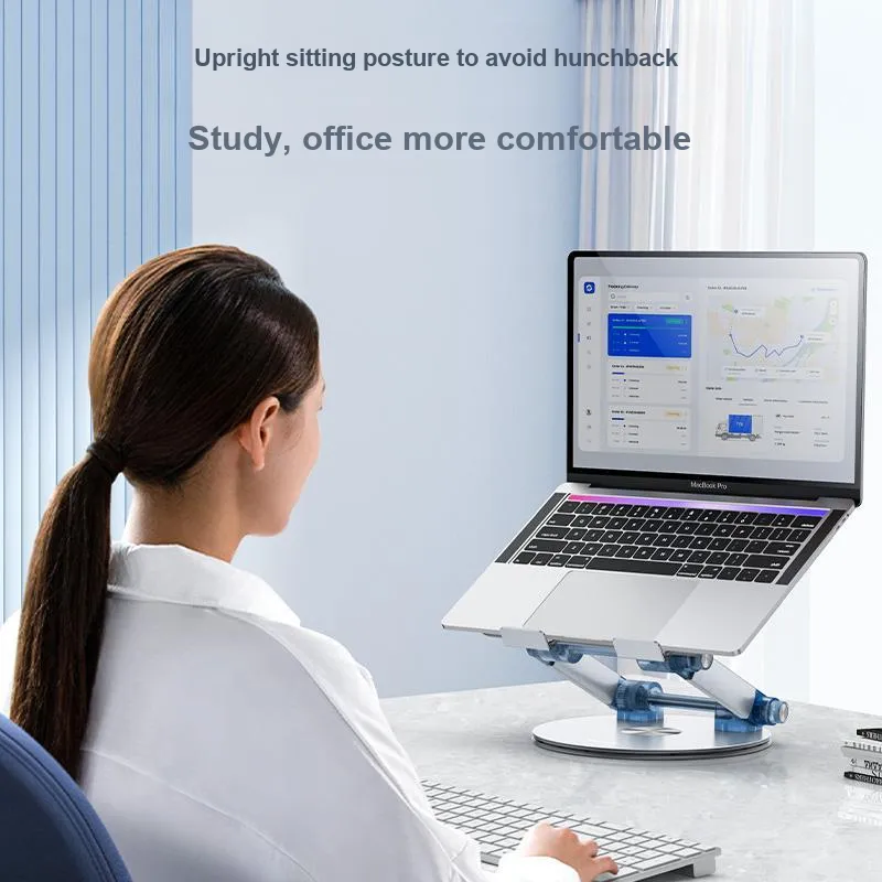 Yesido LP06 Collection Tablet Stand Laptop Rotating Portable Aluminum Alloy Adjustable Height Desktop Heat Dissipation-1