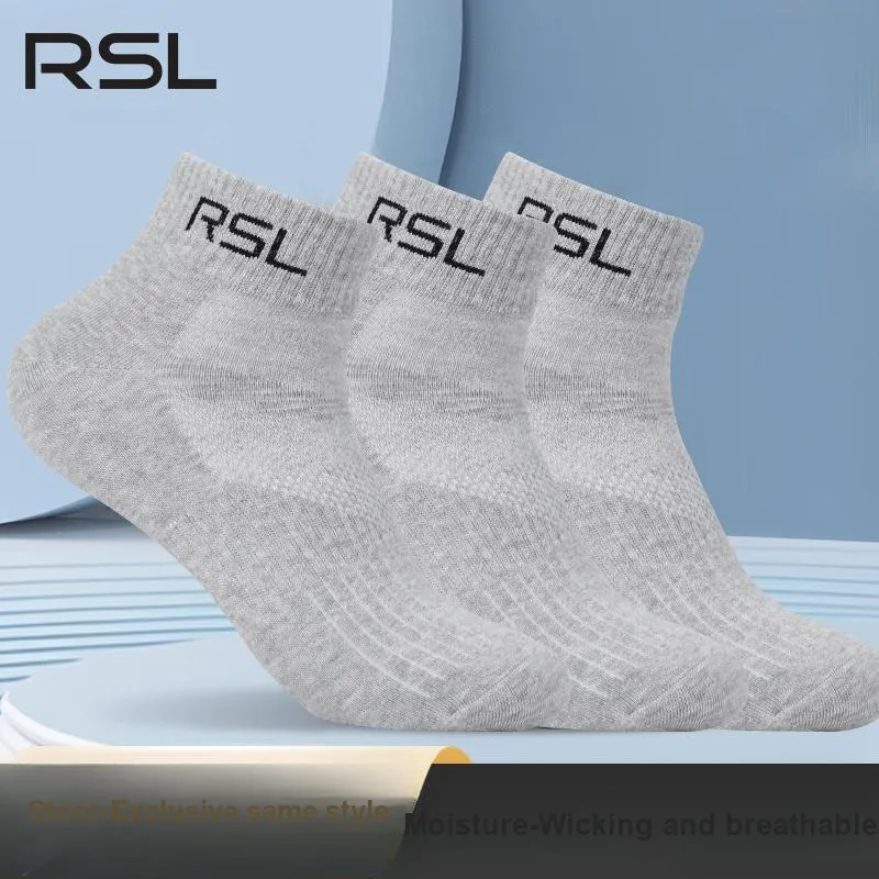 RSL Mid Calf Socks Unisex White/Black-14