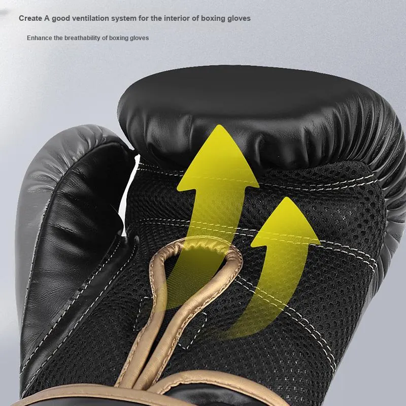 Competition Boxing Gloves Polyester Unisex-3