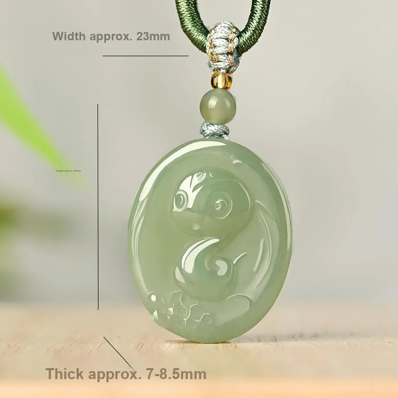 KUNYUYAO Hetian Jade Pendants White Jade Unisex-6