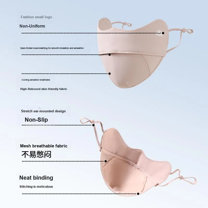 YUZHAOLIN Lightweight Sun Protection Masks Women's-7