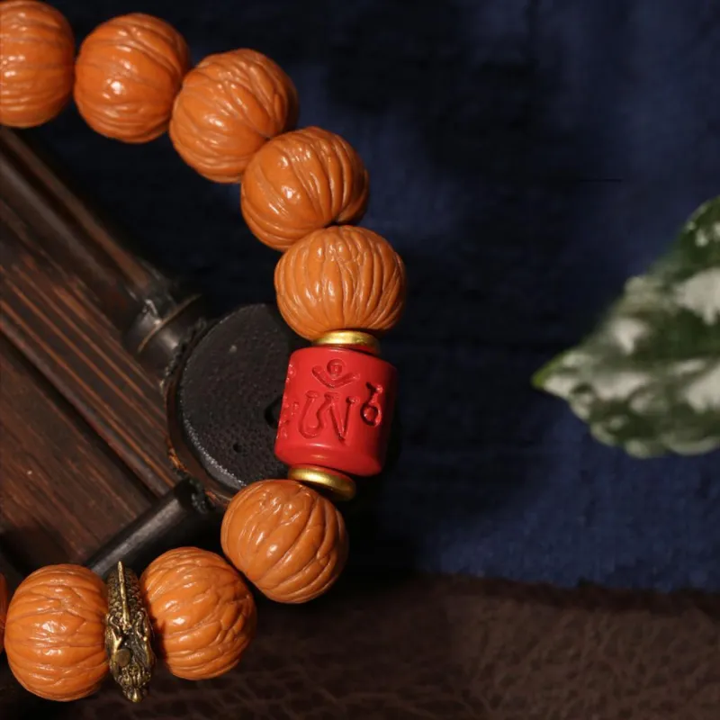 LIBALU Monkey Head Walnut Bracelets Unisex-5